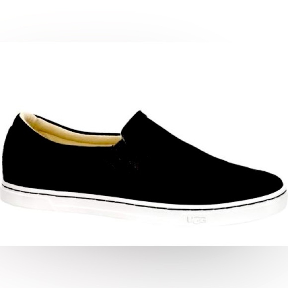 Ugg Sammy Chevron Breeze Slip On Black Suede Women’s Size 7 Excellent Condition